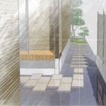 敷石の園路
