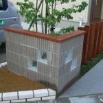門袖と植栽