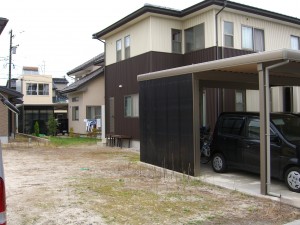 モダンフェンス施工前