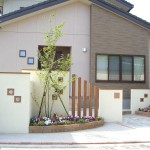 やわらかい雰囲気の外構