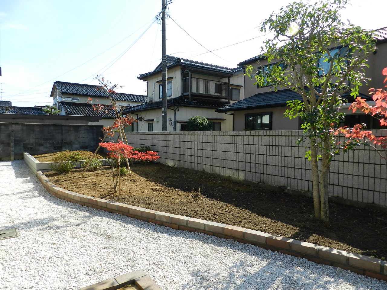 お手入れのしやすいお庭に 高岡市 富山県 エクステリア 外構 庭工房sekitoh