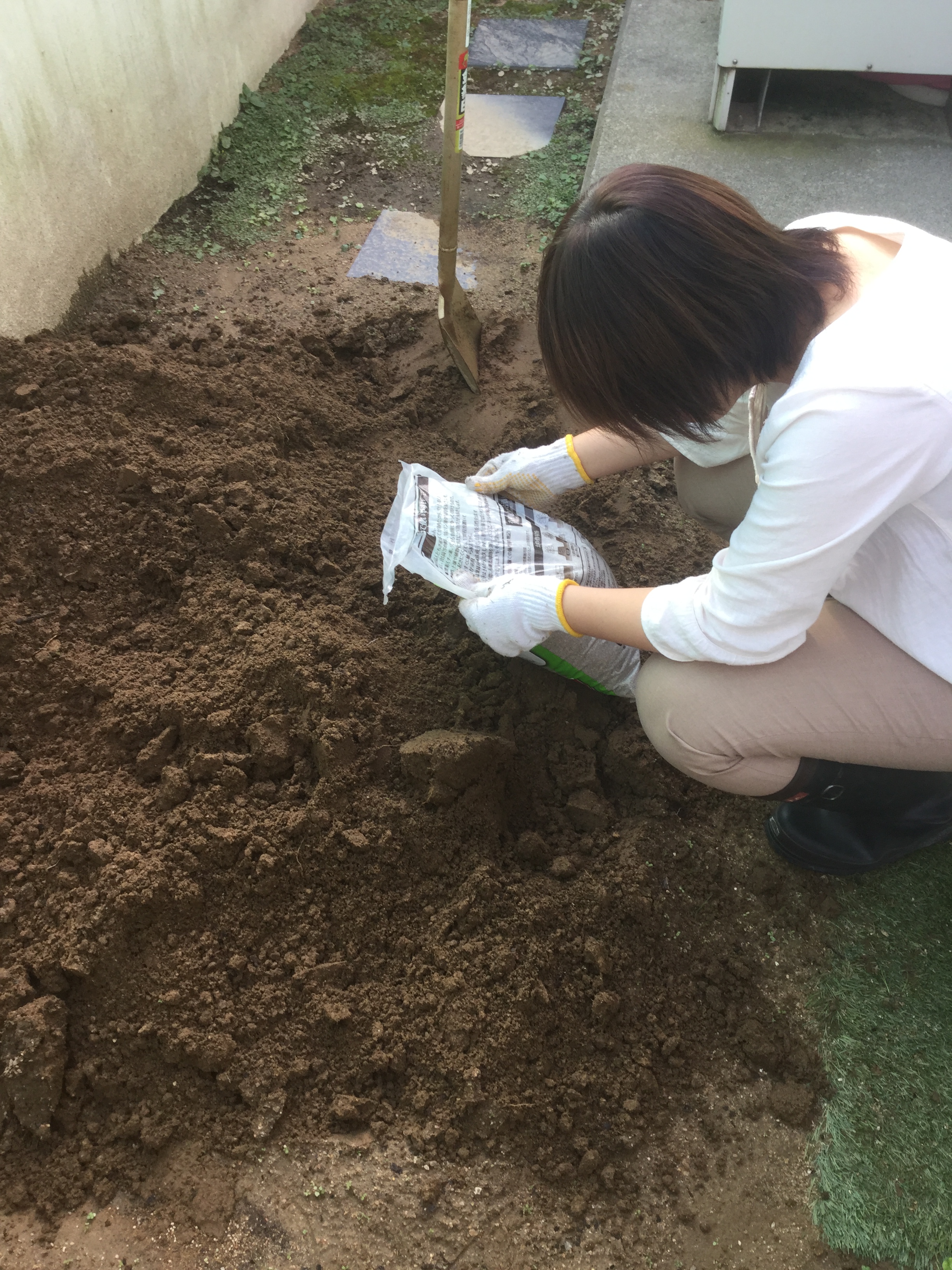 水はけの悪い土を改善しよう 富山県 エクステリア 外構 庭工房sekitoh
