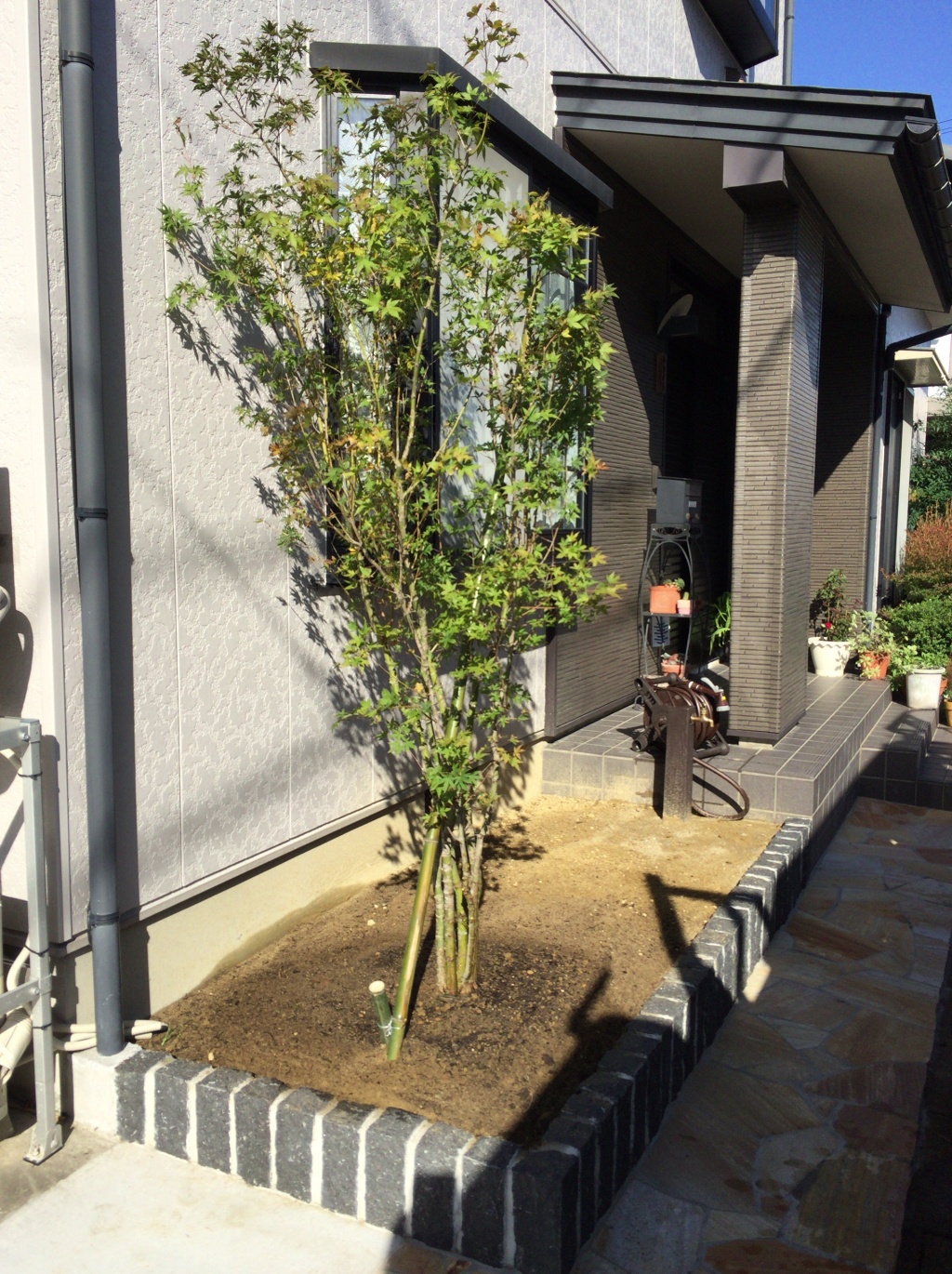 四季を楽しめる花壇 富山市 富山県 エクステリア 外構 庭工房sekitoh