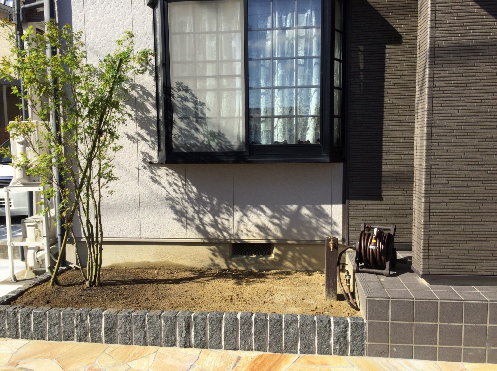 四季を楽しめる花壇 富山市 富山県 エクステリア 外構 庭工房sekitoh